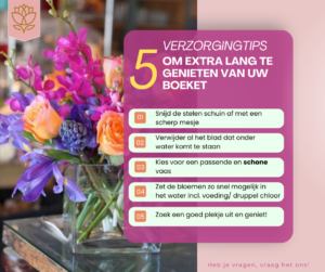 Bloemboetiek Schijndel - verzorgingstips bloemen