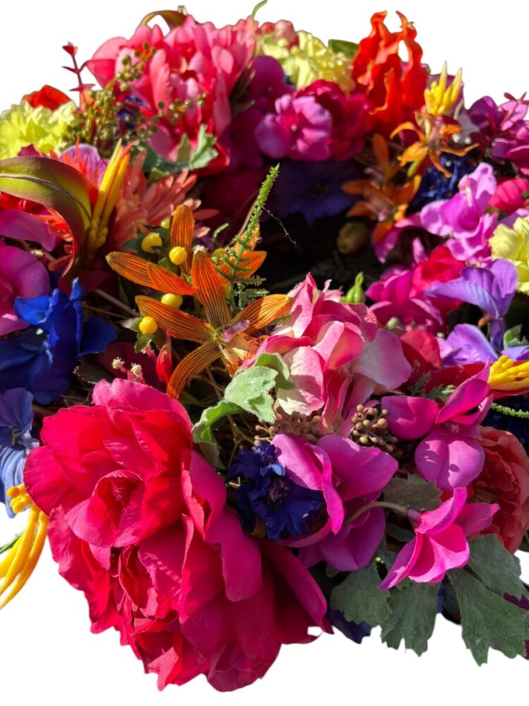 Zijden krans Happiness - Afbeelding 6