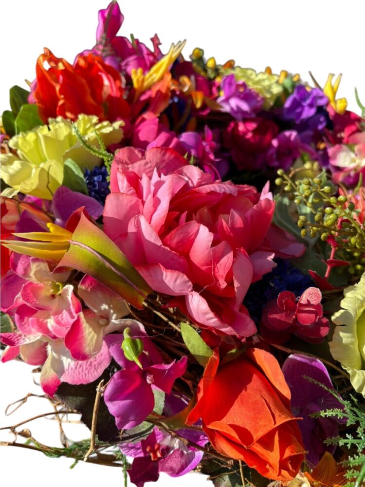 Zijden krans Happiness - Afbeelding 7