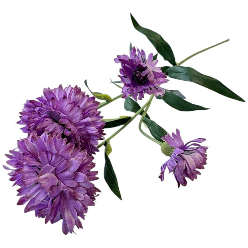 Zijden Korenbloem Paars | 64 cm - Afbeelding 3