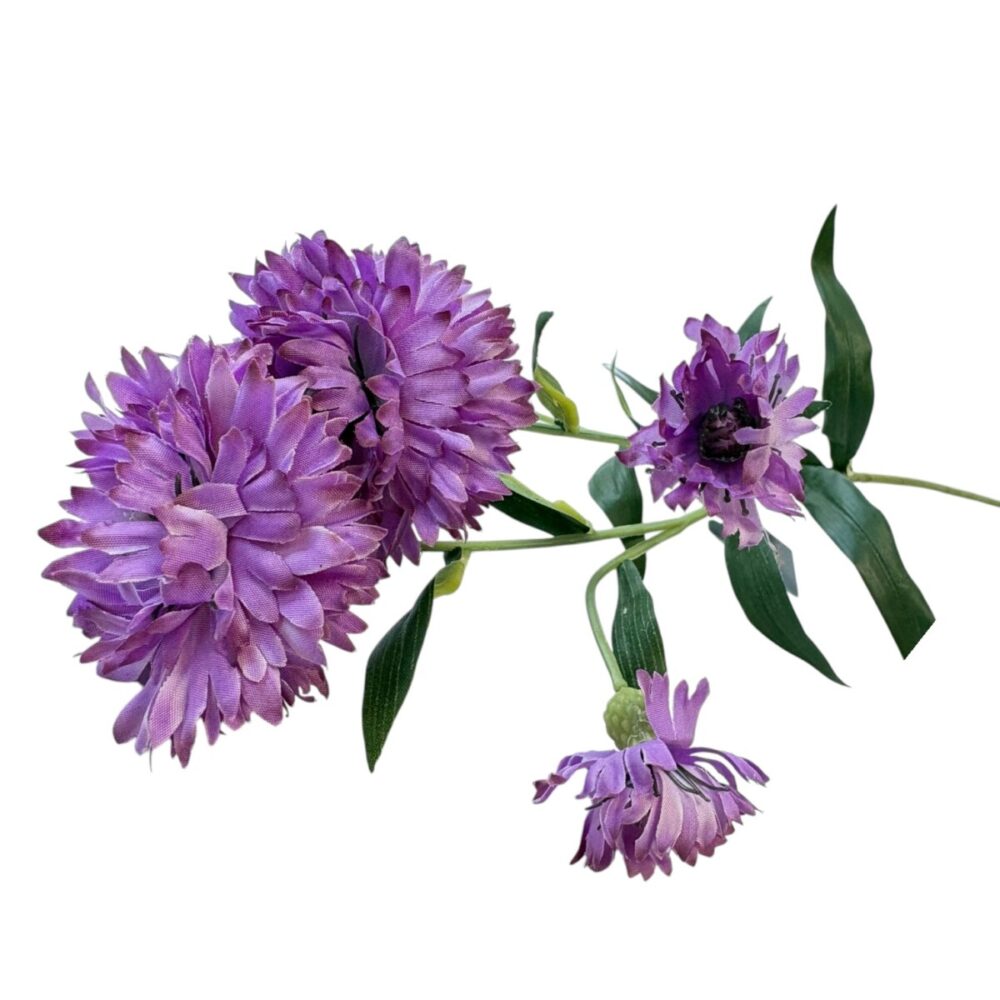 Zijden Korenbloem Paars | 64 cm - Afbeelding 2