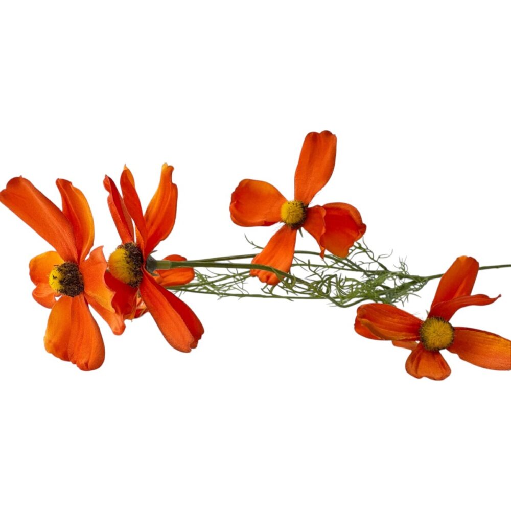 Zijden Cosmea Oranje | 78 cm - Afbeelding 6