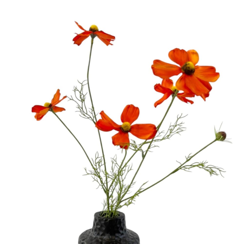 Zijden Cosmea Oranje | 78 cm - Afbeelding 5