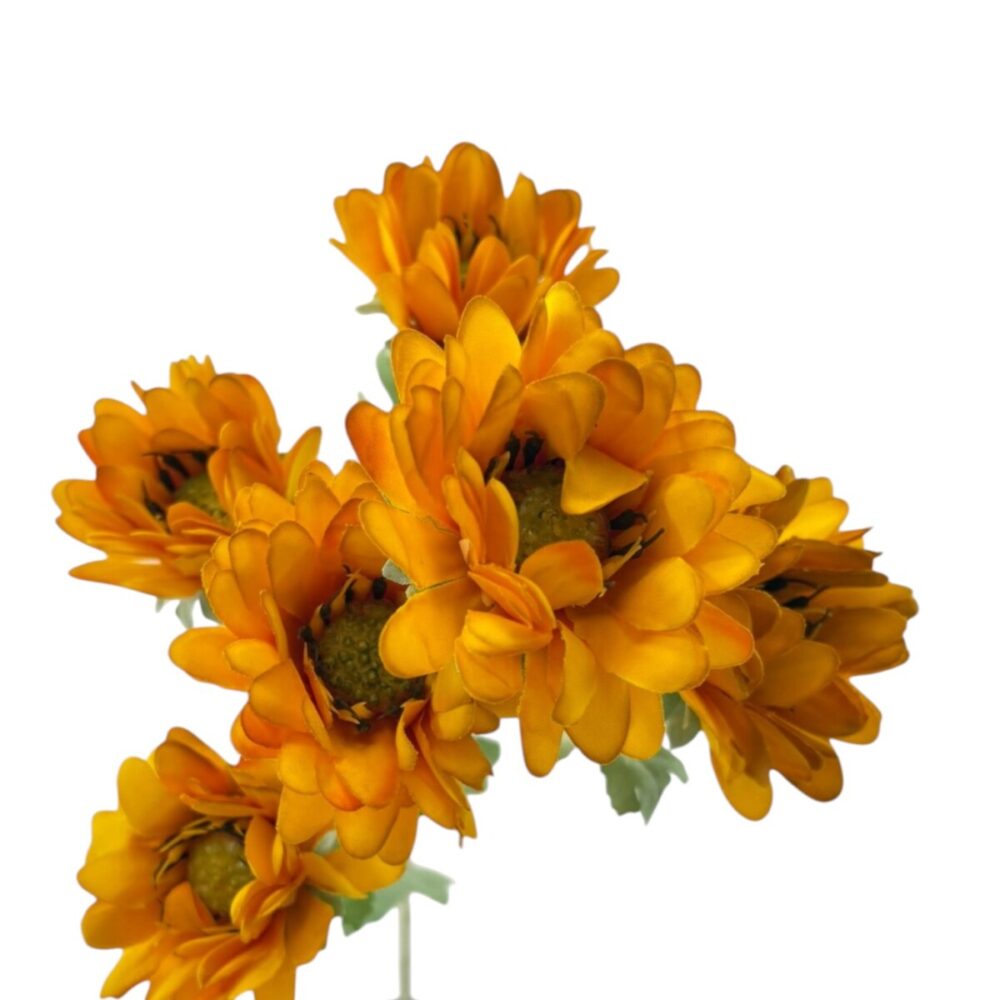 Zijden Chrysant Oranje | 73 cm - Afbeelding 7