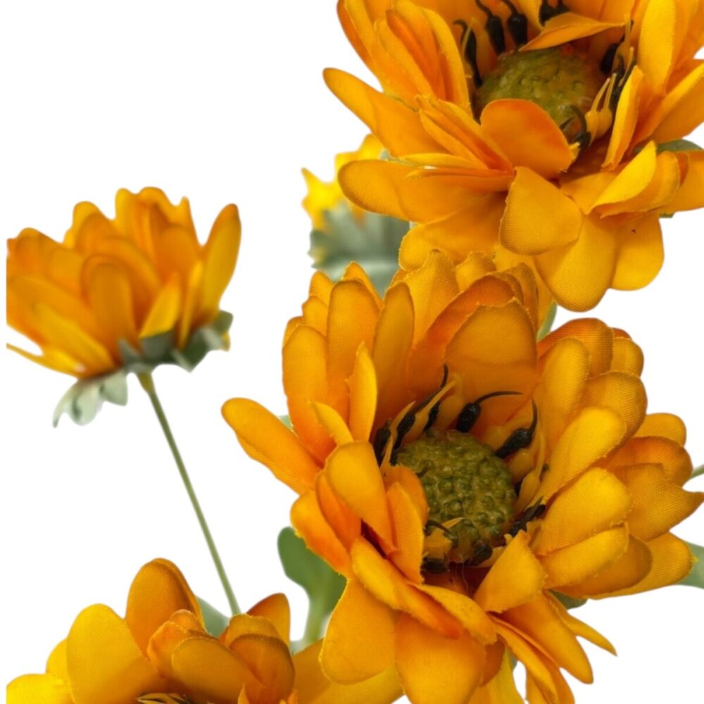 Zijden Chrysant Oranje | 73 cm - Afbeelding 4