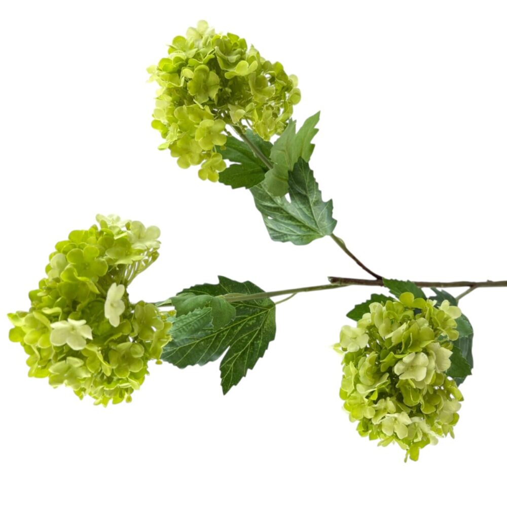 Zijden Sneeuwbal Groen | 90 cm - Afbeelding 3