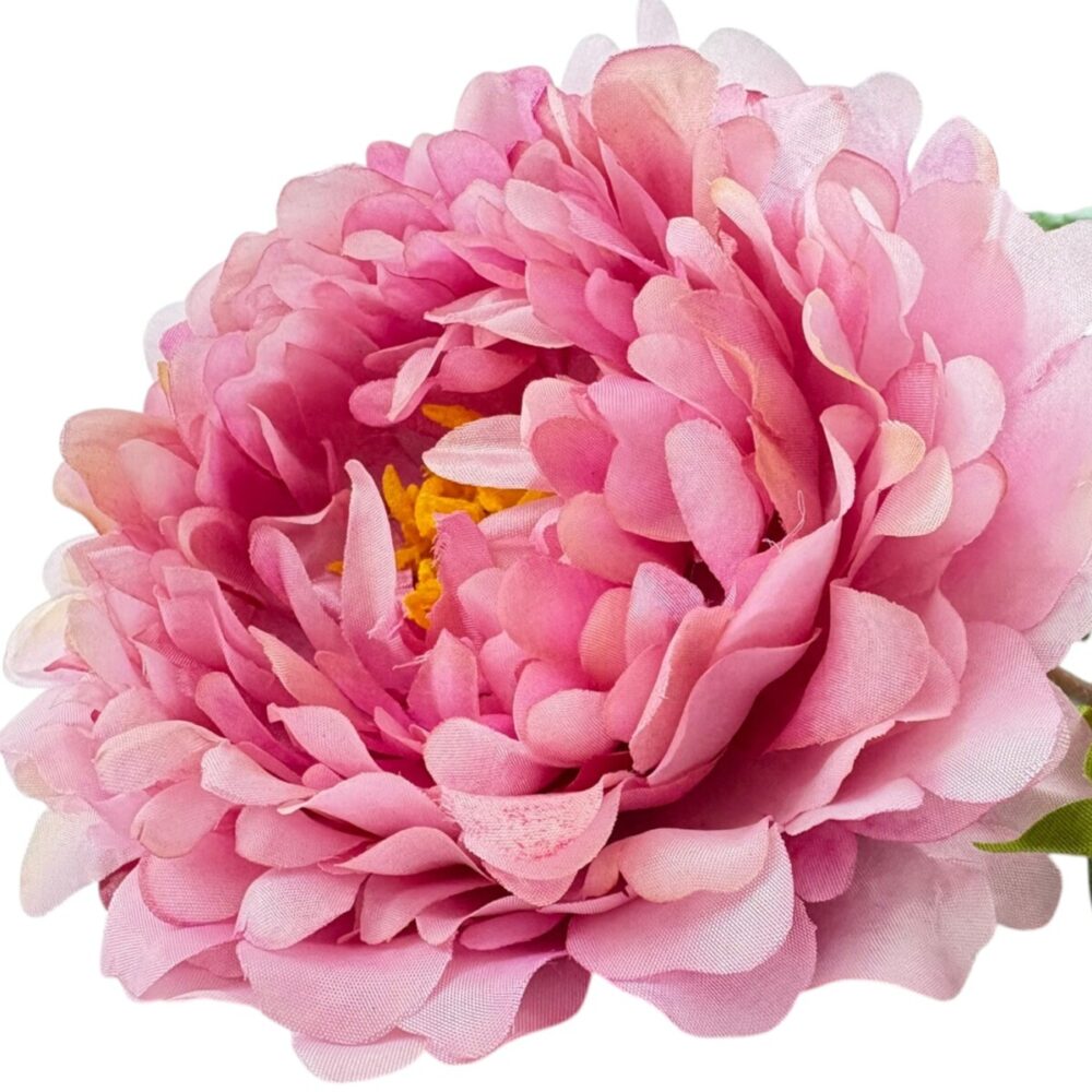 Zijden Pioenroos Donkerroze | 82 cm - Afbeelding 6