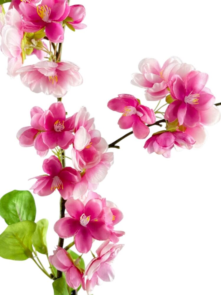 Zijden Perenbloesem Donkerroze | 114 cm - Afbeelding 6