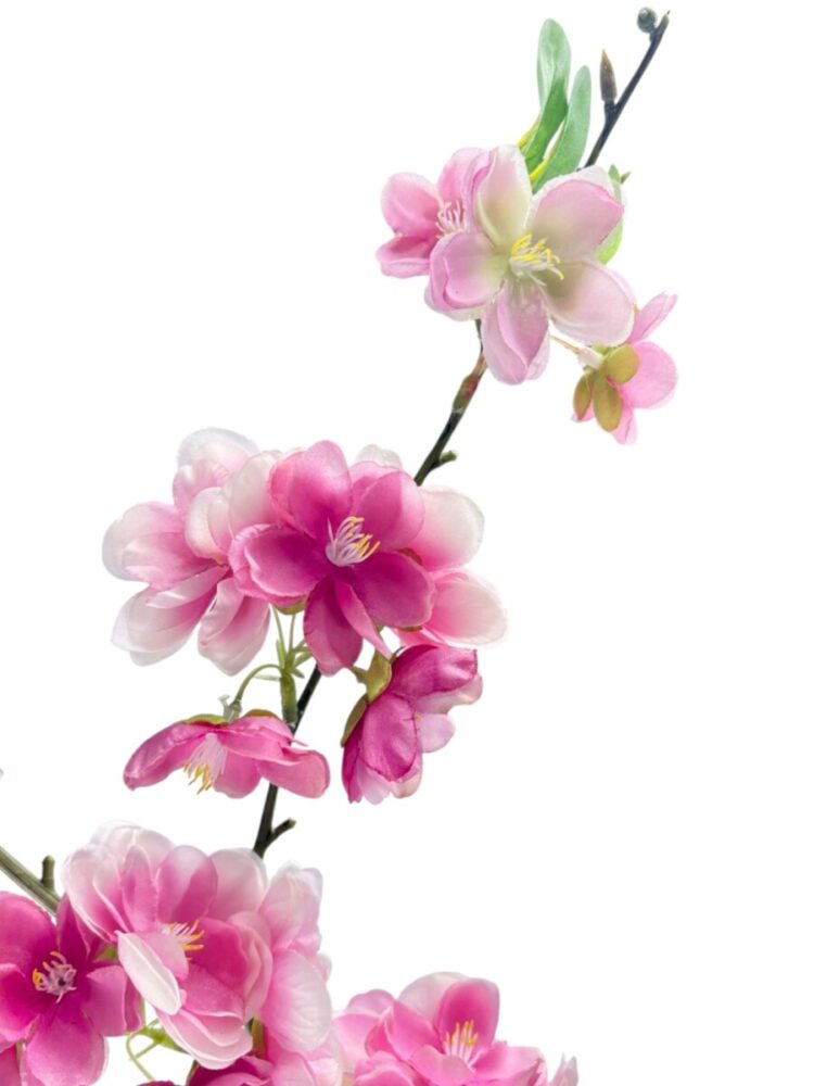 Zijden Perenbloesem Donkerroze | 114 cm - Afbeelding 8