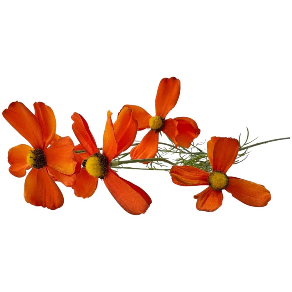 Zijden Cosmea Oranje | 78 cm - Afbeelding 2