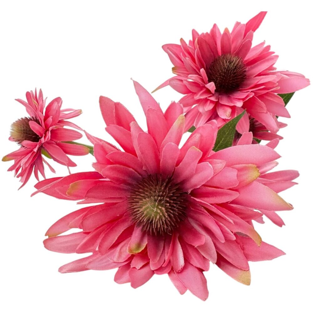 Zijden Chrysant Donkerroze | 73 cm - Afbeelding 2