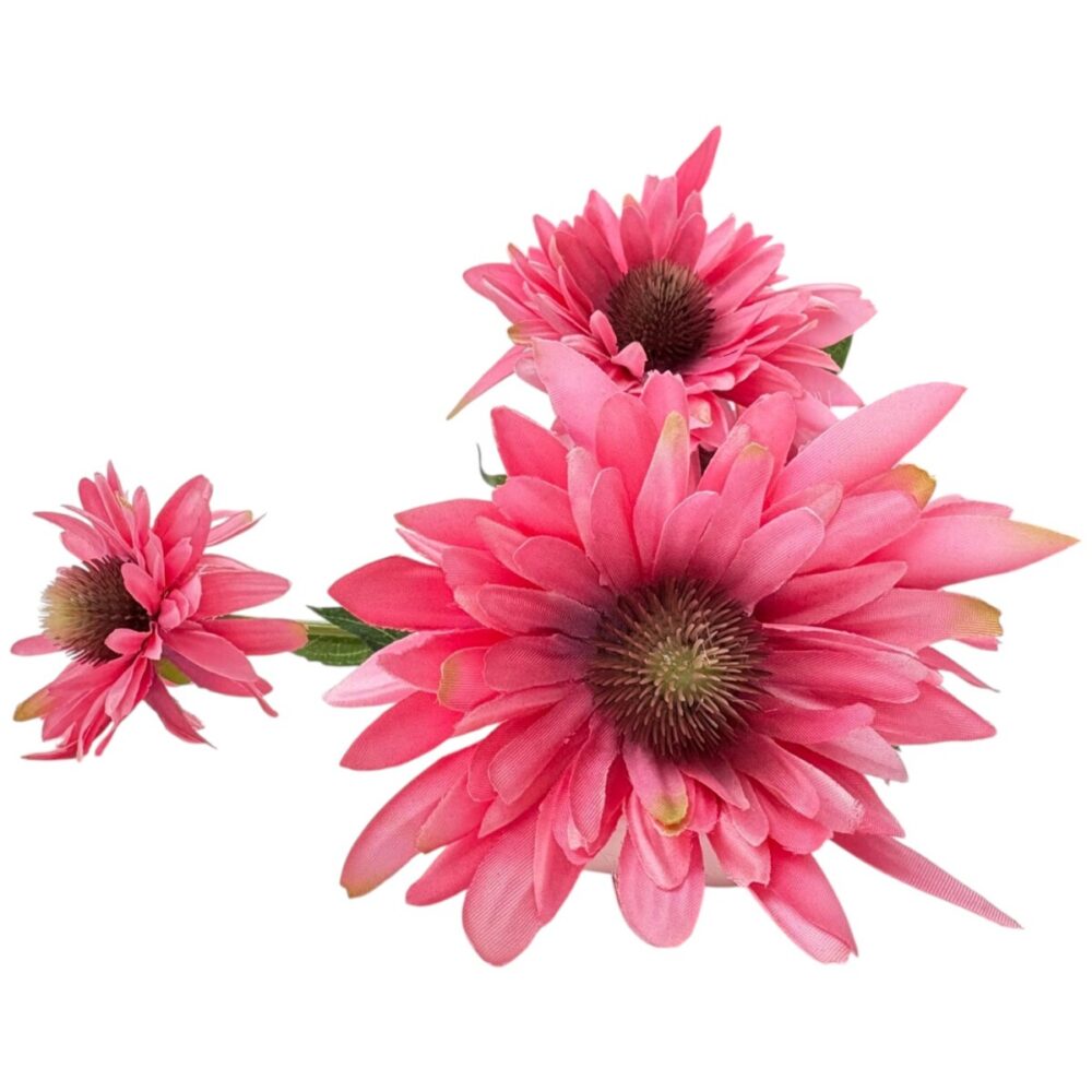 Zijden Chrysant Donkerroze | 73 cm - Afbeelding 3