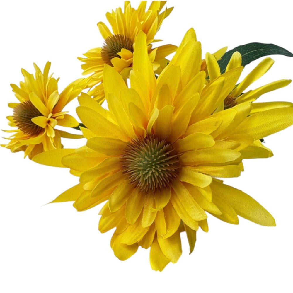 Zijden Chrysant Geel | 73 cm - Afbeelding 7
