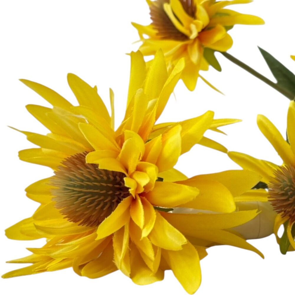 Zijden Chrysant Geel | 73 cm - Afbeelding 6