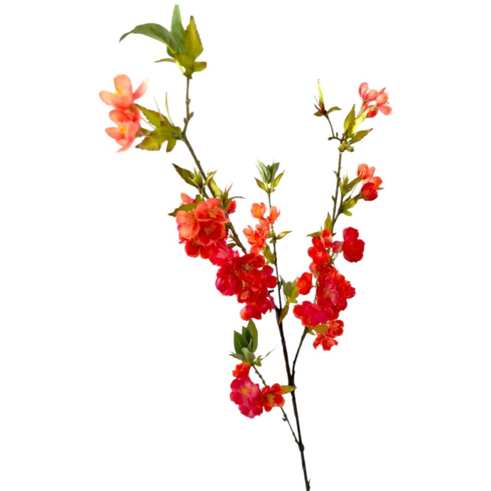 Zijden Japanse Kersenbloesem Oranje | 105 cm - Afbeelding 2
