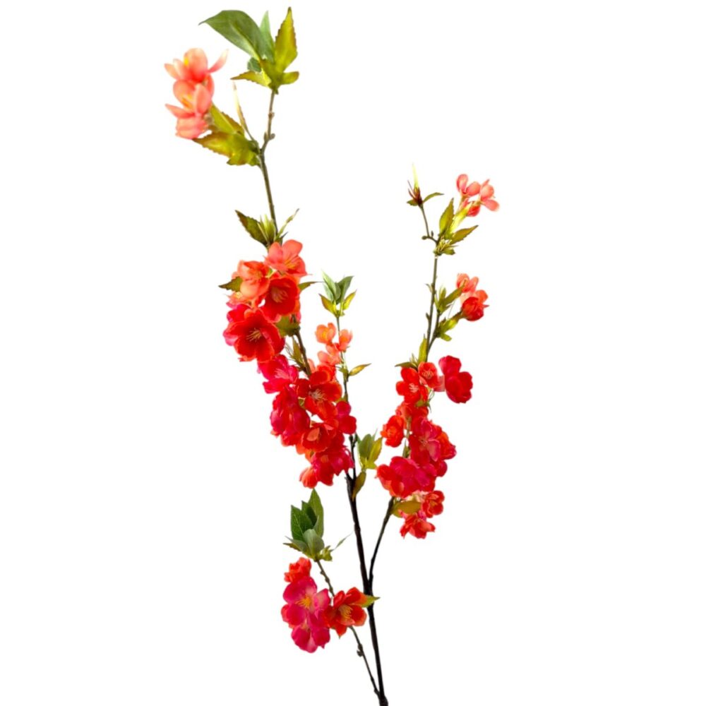 Zijden Japanse Kersenbloesem Oranje | 105 cm - Afbeelding 3