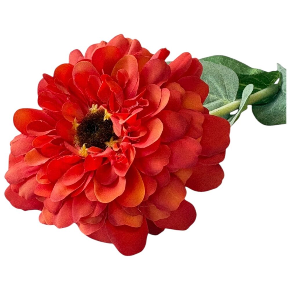 Zijden Dahlia Oranje | 68 cm - Afbeelding 6