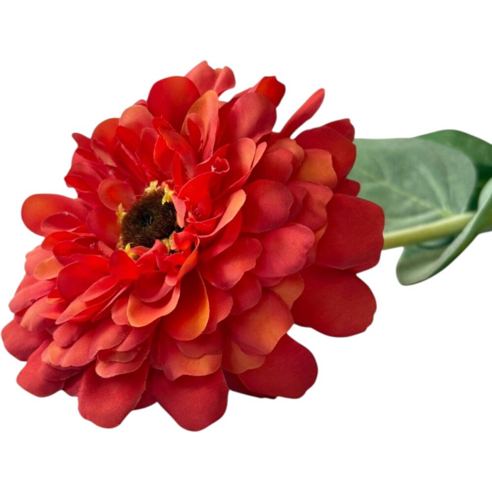 Zijden Dahlia Oranje | 68 cm - Afbeelding 7