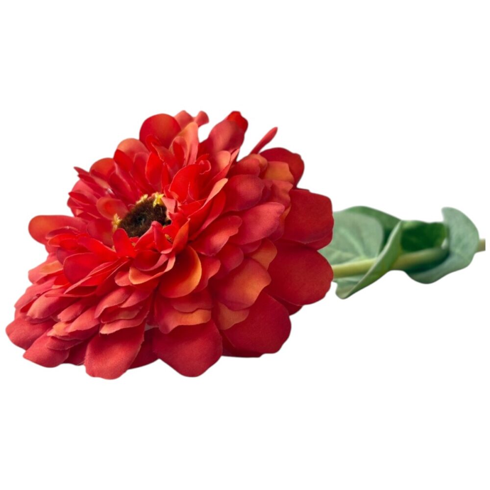 Zijden Dahlia Oranje | 68 cm - Afbeelding 4