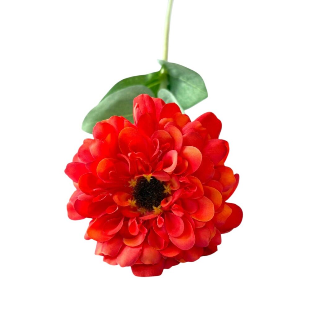 Zijden Dahlia Oranje | 68 cm - Afbeelding 3