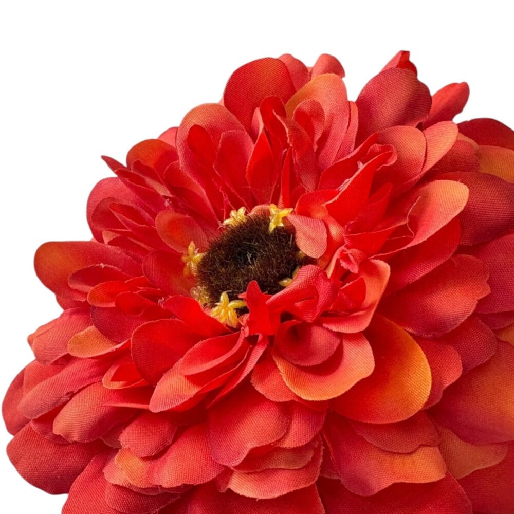 Zijden Dahlia Oranje | 68 cm - Afbeelding 2