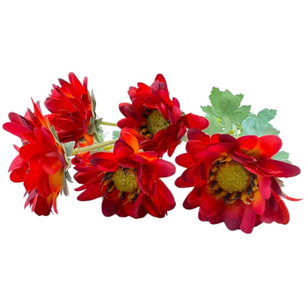 Zijden Chrysant Rood | 73 cm - Afbeelding 2