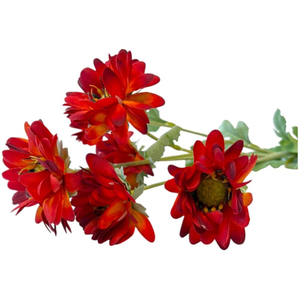 Zijden Chrysant Rood | 73 cm - Afbeelding 3