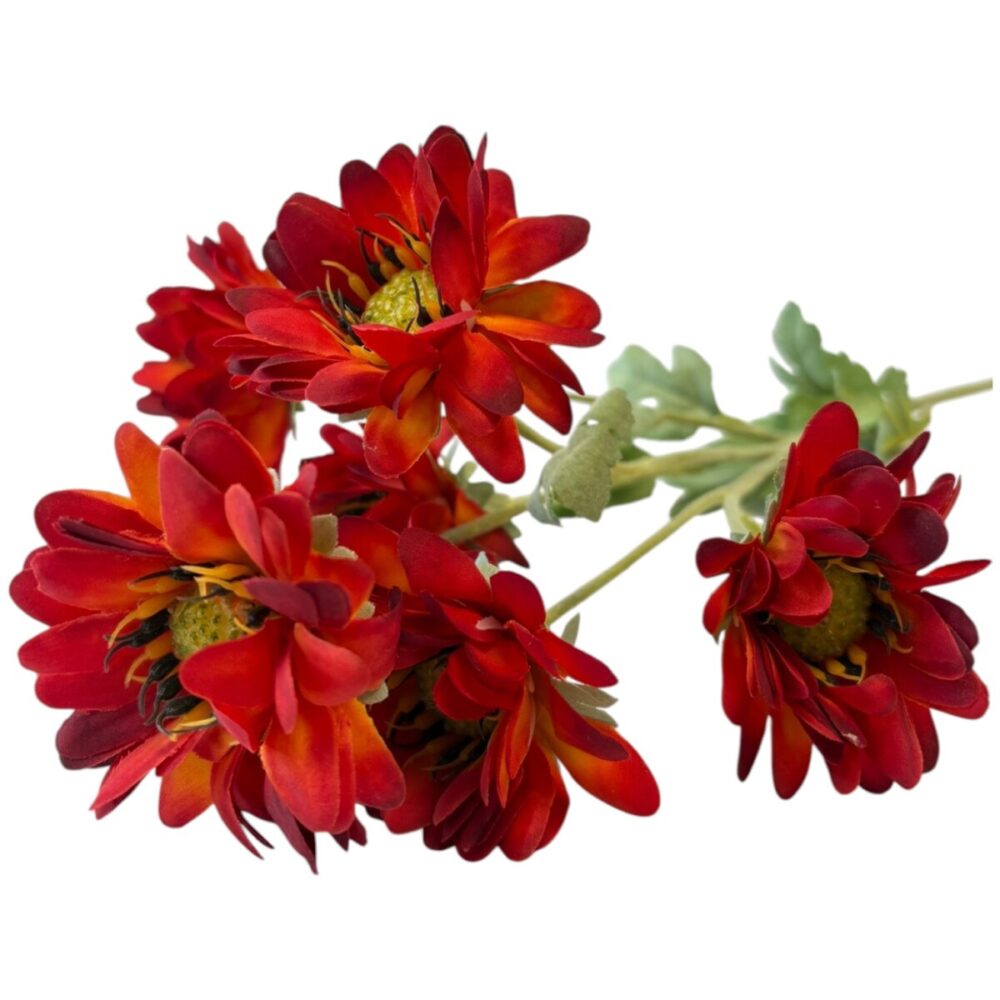 Zijden Chrysant Rood | 73 cm - Afbeelding 5