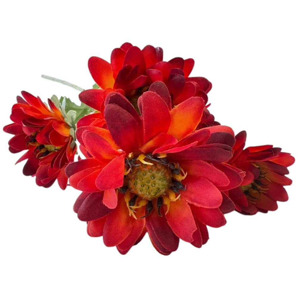 Zijden Chrysant Rood | 73 cm - Afbeelding 4