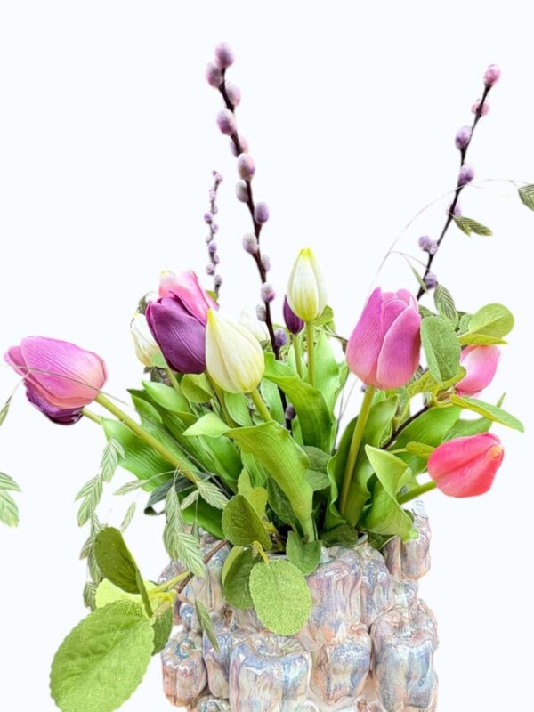 Zijden FlowerBowl (midi) - Day Lily