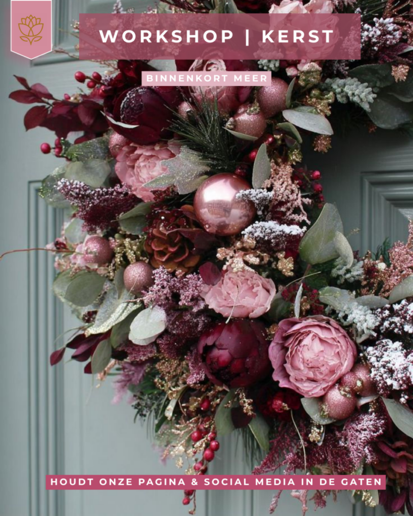 Kerstworkshop bij Bloemboetiek in Schijndel